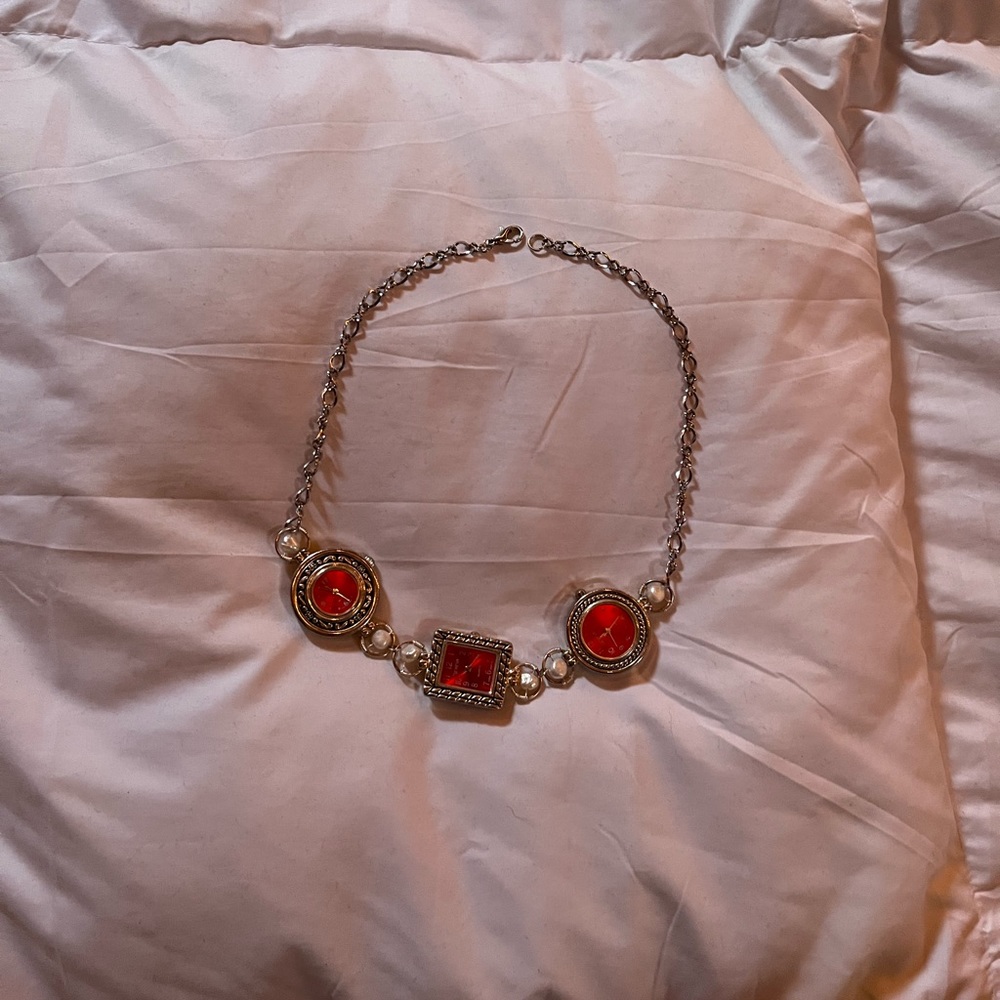 Vintage watch necklace